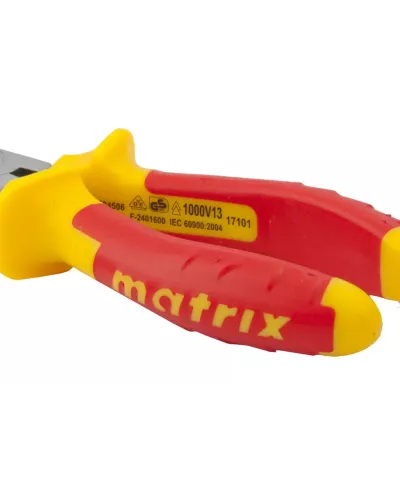 Длинногубцы прямые Insulated, 160 мм, двухкомпонентные рукоятки Matrix Professional