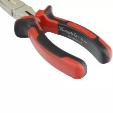 Длинногубцы прямые NICKEL, 180 мм, никелированные MATRIX 17166