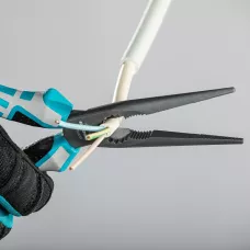 Длинногубцы прямые GROSS 205 мм, трехкомпонентные рукоятки 17171