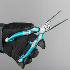 Длинногубцы прямые GROSS 205 мм, трехкомпонентные рукоятки 17171