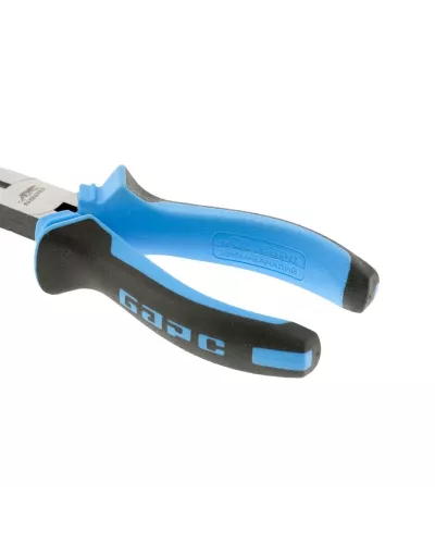 Длинногубцы прямые 160 мм, хром-ванадий, двухкомпонентные рукоятки Барс