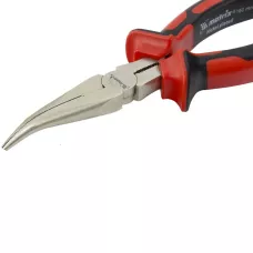 Длинногубцы изогнутые NICKEL, 160 мм, никелированные MATRIX 17420