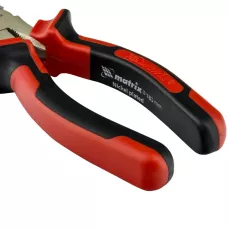 Длинногубцы изогнутые NICKEL, 180 мм, никелированные MATRIX 17422