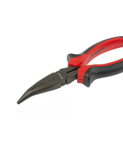 Длинногубцы изогнутые Black Nickel, 180 мм, двухкомпонентные рукоятки Matrix