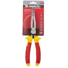 Длинногубцы изогнутые Insulated, 200 мм MATRIX  17474