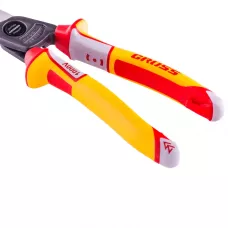 Кабелерез, диэлектрические рукоятки до 1000 В, трехкомпонентные рукоятки, 210 мм GROSS 17728