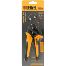 Клещи для обжима неизолированных наконечников DENZEL НК и НВ, разъемов РП, 0,25 - 2,5 мм2
