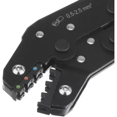 Клещи для обжима изолир. наконечников DENZEL НКИ и НВИ, разъемов РПИ, гильз ГСИ, 0,5 - 2,5 мм2