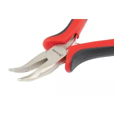 Длинногубцы изогнутые Mini, 130 мм, авторазжим MATRIX 17812