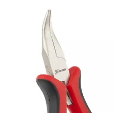 Длинногубцы изогнутые Mini, 130 мм, авторазжим MATRIX 17812