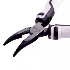 Длинногубцы Mini, 125 мм, изогнутые, авторазжим MATRIX 17831