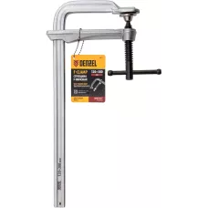 Струбцина DENZEL F-образная, 120x300мм, кованая