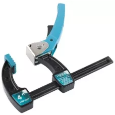 Струбцина реечная быстрозажимная GROSS, металлический корпус, рычажный храповый механизм, 4"/100 мм 20717