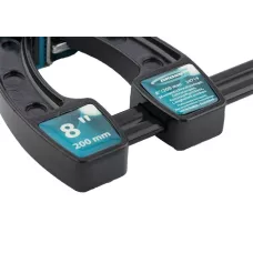 Струбцина реечная быстрозажимная GROSS, металлический корпус, рычажный храповый механизм, 8"/200 мм 20719