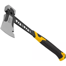 Топор цельнокованый DENZEL 600 г, двухкомпонентная обрезиненная рукоятка