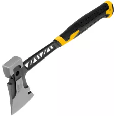 Топор цельнокованый DENZEL 600 г, двухкомпонентная обрезиненная рукоятка