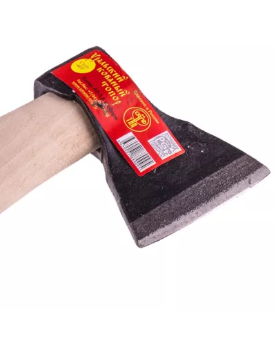 Топор кованый, в сборе, 680/980 г, деревянное топорище, 400 мм, А (Ижевск) Россия