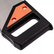 Ножовка по дереву, 400 мм, 5-6 TPI, каленый зуб, линейка, пластиковая рукоятка SPARTA 232305