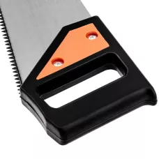 Ножовка по дереву, 450 мм, 5-6 TPI, каленый зуб, линейка, пластиковая рукоятка SPARTA 232335