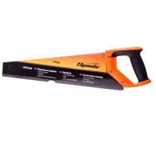 Ножовка по дереву, 450 мм, 7-8 TPI, зуб-2D, каленый зуб, линейка, двухкомпонентная рукоятка SPARTA 235025