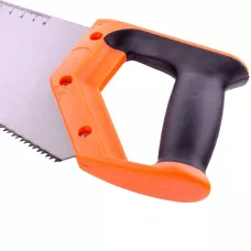 Ножовка по дереву, 500 мм, 7-8 TPI, зуб-2D, каленый зуб, линейка, двухкомпонентная рукоятка SPARTA 235035