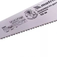 Ножовка по дереву, 450 мм, 7-8 TPI, зуб-3D, каленый зуб MATRIX 23541