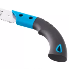 Пила по дер. GROSS PIRANHA,универс. для кэмп. и сада, 330 мм, 9-10TPI, зуб3D, кал.зуб, 2-ком.рук., пенал 23612