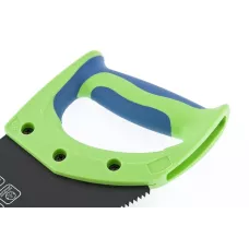 Ножовка по дереву "Зубец", 450 мм, 7-8 TPI, каленый зуб 2D, защитное покрытие, двухкомпонентная рукоятка Сибртех