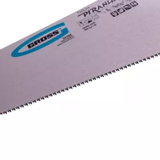 Ножовка по дереву GROSS "PIRANHA", 500 мм, 11-12 TPI, зуб - 3D, каленый зуб, 2-х комп. рук-ка 24104