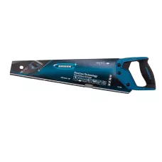 Ножовка по дереву GROSS "PIRANHA", 450 мм, 11-12 TPI, зуб-3D, калёный зуб, тефлоновое покрытие полотна, 2-х комп. рук-ка 24106