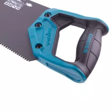 Ножовка по дереву GROSS "PIRANHA", 550 мм, 11-12 TPI, зуб-3D, калёный зуб, тефлоновое покрытие полотна, 2-х комп. рук-ка 24108