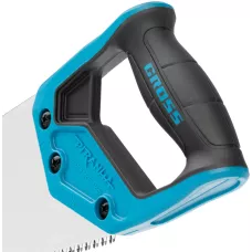 Ножовка по дереву GROSS "PIRANHA", 400 мм, 7-8 TPI, зуб - 3D, каленый зуб, 2-х комп. рук-ка 24109