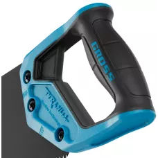 Ножовка по дереву GROSS "PIRANHA", 400 мм, 11-12 TPI, зуб-3D, калёный зуб, тефлоновое покрытие полотна, 2-х комп. рук-ка 24111