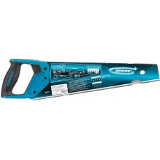 Ножовка по дереву GROSS "PIRANHA", 400 мм, 11-12 TPI, зуб-3D, калёный зуб, тефлоновое покрытие полотна, 2-х комп. рук-ка 24111