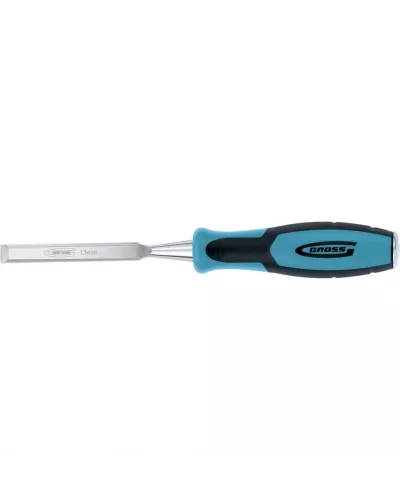 Долото-стамеска Piranha, 13 мм, двухкомпонентная эргономичная рукоятка Gross