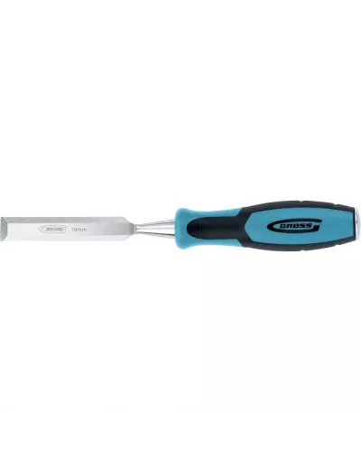 Долото-стамеска Piranha, 19 мм, двухкомпонентная эргономичная рукоятка Gross