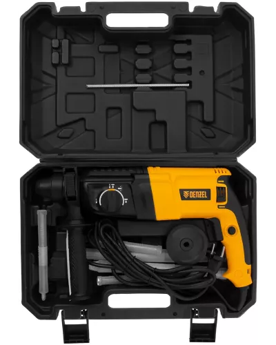 Перфоратор электрический RHH-800-26, SDS-plus, 800 Вт, 3 Дж, 3 плюс 1 реж.// Denzel
