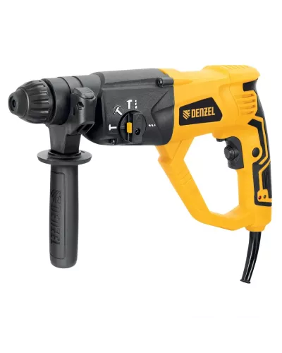 Перфоратор электрический RH-1050-26, SDS-plus, 1050 Вт, 3.2 Дж, 3 плюс 1 режим Denzel