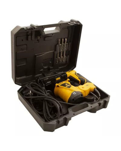 Перфоратор электрический RHV-1250-30, SDS-plus, 1250 Вт, 5 Дж, 3 плюс 1 режим Denzel