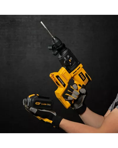 Перфоратор аккумуляторный BLRH-IB-26-0 Li-Ion, 18 В Denzel Перфоратор аккумуляторный BLRH-IB-26-0 Li-Ion, 18 В Denzel