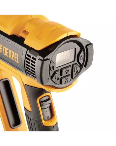 Фен технический HG-2000E, 2000 Вт, 2 режима, LCD дисплей Denzel
