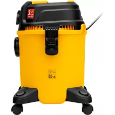 Пылесос строительный DENZEL RVC20, 1400 Вт, бак 20 л, шланг 3 м, розетка с автосинхр.