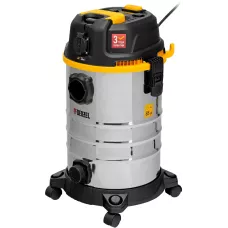 Пылесос строительный DENZEL RVC30, 1400 Вт, бак 30 л, шланг 3 м, розетка с автосинхр.