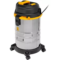 Пылесос строительный DENZEL RVC30, 1400 Вт, бак 30 л, шланг 3 м, розетка с автосинхр.