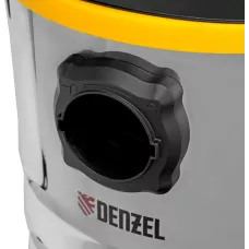 Пылесос строительный DENZEL RVC30, 1400 Вт, бак 30 л, шланг 3 м, розетка с автосинхр.