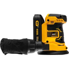 Машина шлифовальная эксцентриковая аккумуляторная DENZEL COS-125, 18В Li-Ion