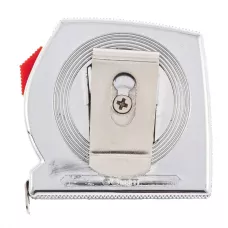 Рулетка Chrom, 2 м x 13 мм, хромированный корпус MATRIX 31032