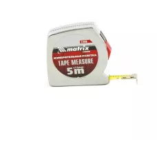 Рулетка Chrom, 5 м x 13 мм, хромированный корпус MATRIX 31040