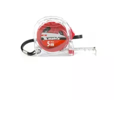 Рулетка Crystal, 5 м х 19 мм, корпус из поликарбоната MATRIX 31072