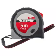 Рулетка, 5 м х 19 мм, плавная фиксация MATRIX 31088